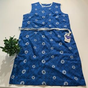 Vintage blue sleeveless dress NWT never worn!